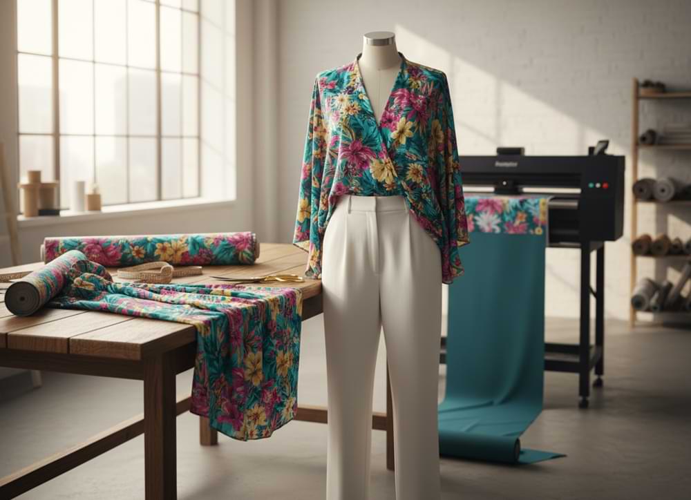 پارچه بوگاتی چاپی: چرا بهترین انتخاب برای شومیزهای تابستانی است؟