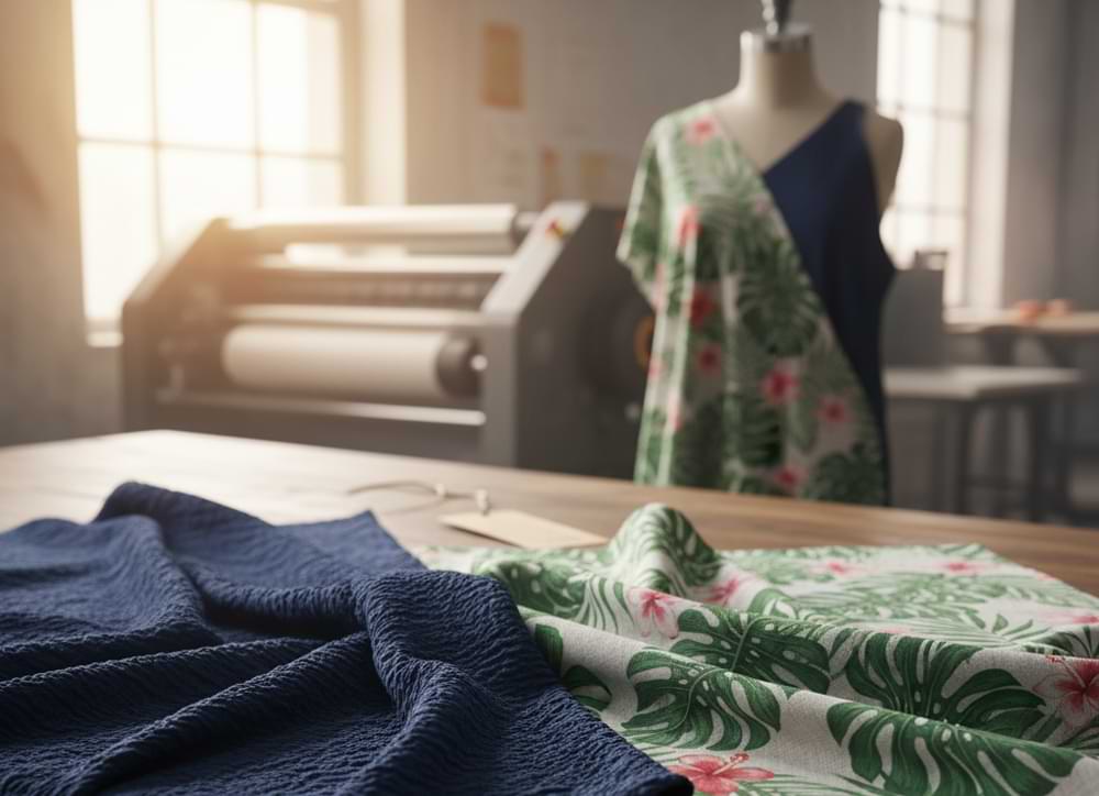 راهنمای کامل انتخاب پارچه مانتویی: کرپ یا لینن؟ (به همراه نکات چاپ اختصاصی)