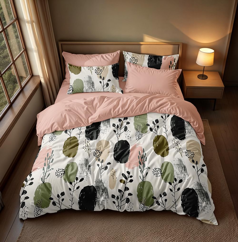 پارچه میکرو طرح آبرنگی مدرن