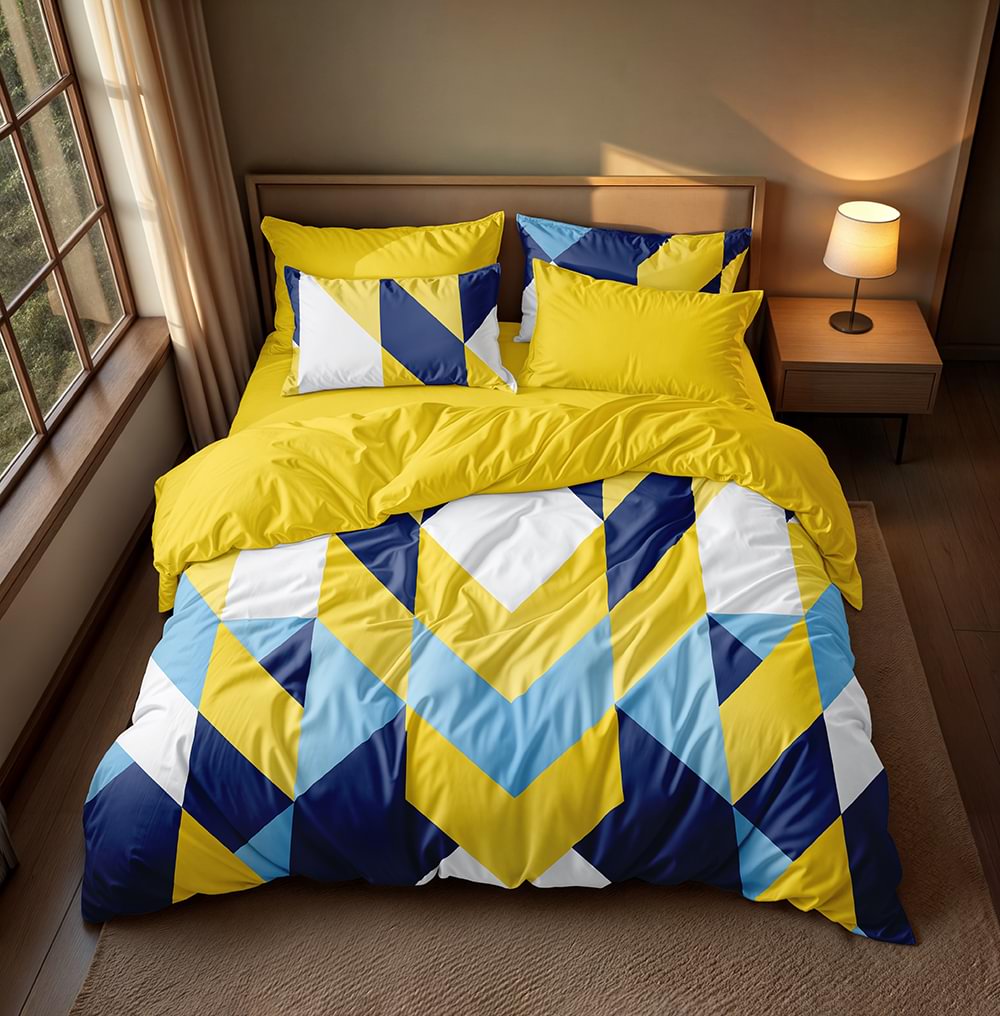 پارچه میکرو طرح هندسی شاد