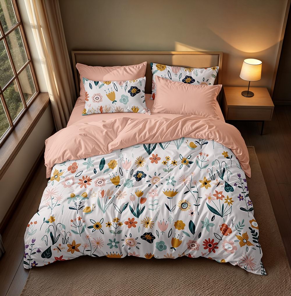 پارچه میکرو طرح گلدار مدرن