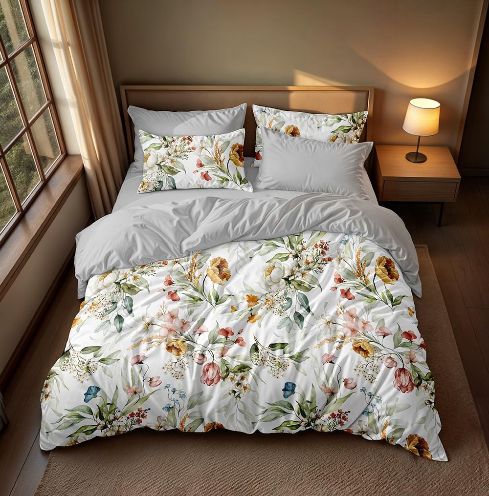 پارچه میکرو طرح گل های آبرنگی